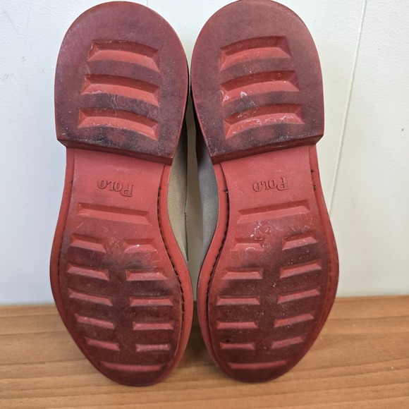 Polo Ralph Lauren Mens 10 Suede Leather Penny Loafers Shoes Brick Rubber Sole - Picture 3 of 11